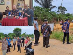 Algafry Tinjau Lokasi Proyek Jalan Terak ke Simpang Bandara Bersama Warga Desa Pedindang