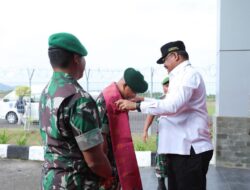 Tiba di Pulau Bangka, Pangkostrad di Sambut Pj Gubernur Safrizal ZA serta Forkopimda