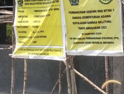 Praktek Monopoli Curang Pembangunan Gedung RKB MTS 3 Bangka Jadi Sorotan Publik