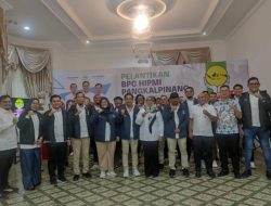 Hadiri Pelantikan BPC HIPMI Kota Pangkalpinang, Pj Wako Harap Kolaborasi Meningkatkan Pertumbuhan Ekonomi