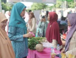 Gerakan Pangan Murah di Polsek Koba, Sembako dan Hasil Pertanian Ludes Terjual