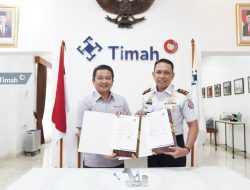 Tingkatkan Pengamanan di WIUP Laut, Dirut PT Timah Tandatangi Kerja Sama dengan Kepala Stasiun Bumi Bakamla Babel