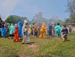 Seru Banget, PT Timah Edukasi Bahaya Api Bagi Puluhan Anak-anak TK Santa Maria Mentok