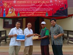 Jelang Natal dan Tahun Baru, Dua Gereja di Bangka Barat Terima Bantuan dari PT Timah