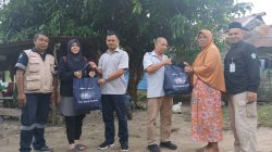 Peduli Warga Terdampak Banjir di Desa Belo Laut, PT Timah Serahkan Paket Sembako