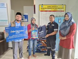 Jelang Idul Fitri, PT Timah Bagikan Paket Sembako Bagi Masyarakat di Desa Belo Laut Bangka Barat