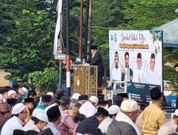 Pertama , PJ Walikota M Unu Ibnudin Sholat Ied 1446 H Diselenggarakan Di Masjid Agung Kubah Timah