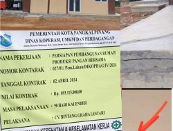 Miris! Meski Berulang Kali Di perbaiki Rumah Produksi Pangan Bersama Olahan Hasil Laut Pangkalpinang Masih Mengalami keretakan Parah