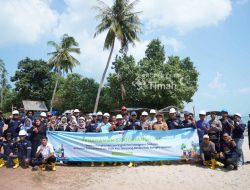 Jaga Ekosistem Pantai Batu Bedaun Bangka Belitung, PT Timah Kolaborasi dengan Karang Taruna Desa Rajik Tanam Ribuan Mangrove