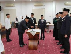 Pj Wali Kota Pangkalpinang Lantik Tiga Pejabat Eselon II, Dorong Kinerja dan Pelayanan Publik