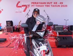 Rela Kehilangan Sepatu, Dipa Putri Bawa Pulang Hadiah Motor di Pekan Sehat HUT ke-49 PT Timah di Belinyu