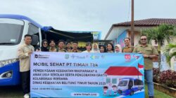 Kolaborasi dengan Dinas Kesehatan Kabupaten Belitung Timur, PT Timah Hadirkan Pelayanan Mobil Sehat di SMP Negeri 1 Simpang Pesak