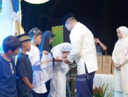 Senyum Nazwa di Safari Ramadan, PT TIMAH Berbagi Kebahagiaan Bersama Anak Yati
