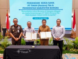 PT Timah dan Pemkab Bangka Teken Kerja Sama Pemanfaatan Lahan IUP di Jelitik
