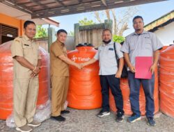 PT TIMAH Berkolaborasi dengan BPBD Bangka Barat Hadirkan Tangki Air Bersih bagi Warga