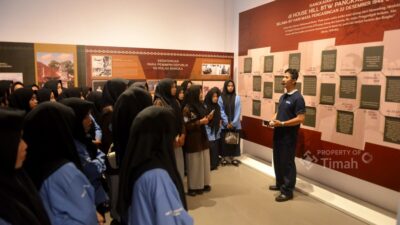 Museum Timah Indonesia  Pangkalpinang Jadi Ruang Belajar Siswa, Teknologi Kapal Isap Tarik Perhatian Pelajar Teknik Alat Berat