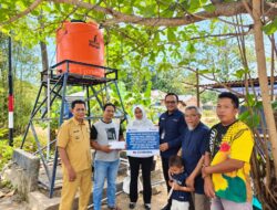 Sumur Bor Kembali Berfungsi, PT TIMAH Bantu Penuhi Kebutuhan Air Bersih Warga Desa Lalang Belitung Timur
